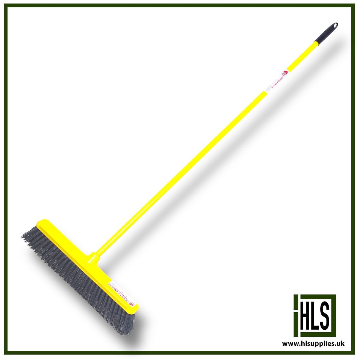 GORILLA BROOM 50cm SOFT BRISTLE YELLOW