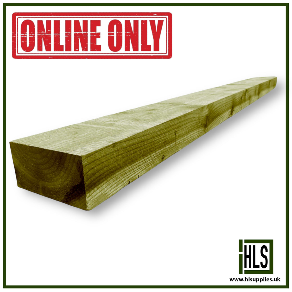 TREATED SLEEPER 125x250x2400mm GREEN