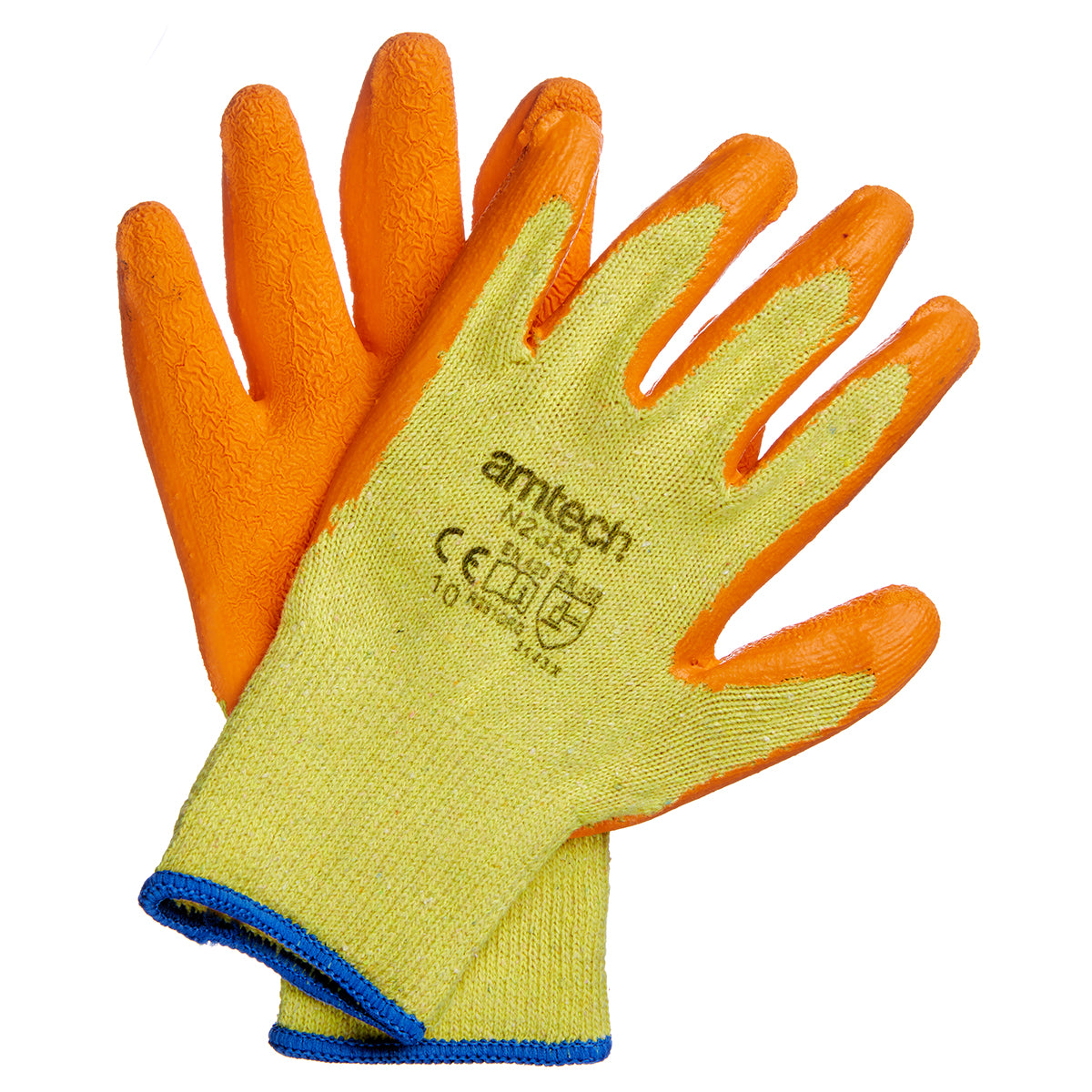 AMTECH Latex Palm Coated Gloves (Size 10) XL