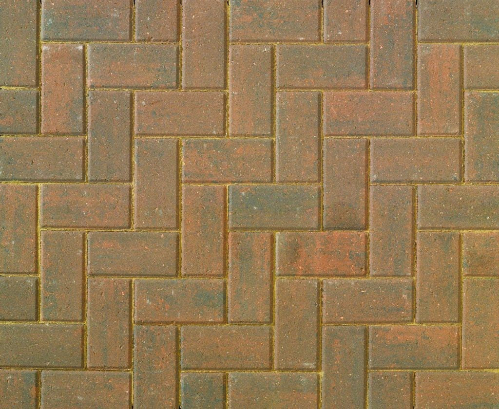 BRETT Omega Driveway Block Paving BURNT OAK 1m2