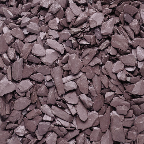 PLUM SLATE CHIPPINGS 40mm SMALL BAG (20kg)