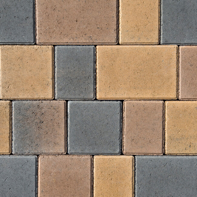 BARLEYSTONE Castlepave Paving Smooth - CHESTNUT 1m2