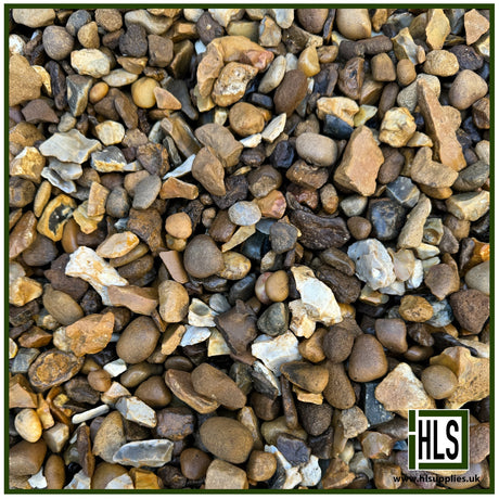 HLSupplies 10/20mm washed gravel and shingle, ideal for driveways, drainage, and decorative landscaping.