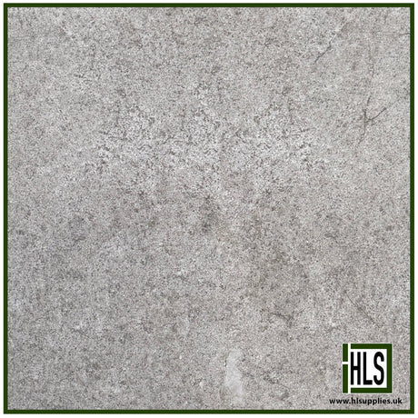 HLSupplies Coreterra grey porcelain paving slab with a contemporary stone and terrazzo-style mineral fleck finish