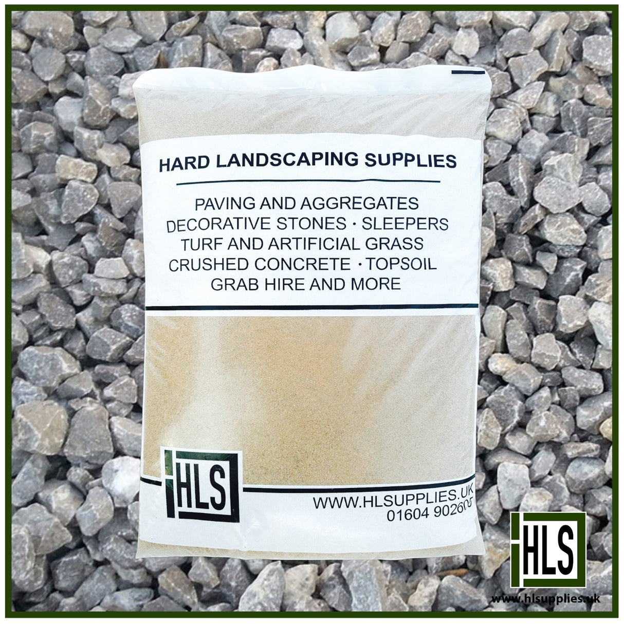 HLSupplies Dove Grey decorative stone chippings for landscaping, driveways, and garden borders.