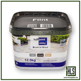 HLSupplies 12.5kg tub of TuffJoint Utility Brush-In Grout in Flint colour for paving, patios, and driveways.