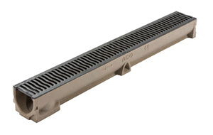 ACO RainDrain Channel and Grating 1000mm - Cast Iron