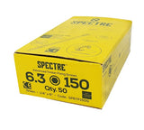 Spectre T/Fix Screw 6.3x150mm Box 50 T17 Tip 1000hr Green