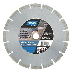 NORTON MASONRY/STONE SEGMENTED DIAMOND BLADE 300 X 20MM