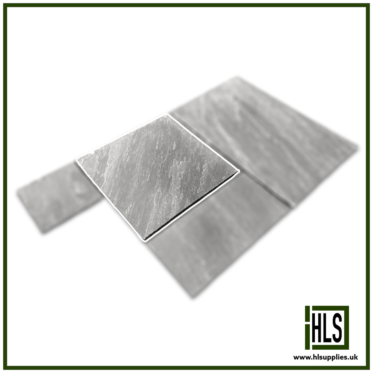 600 x 600mm KANDLA GREY SANDSTONE PAVING SLAB 22mm CALIBRATED