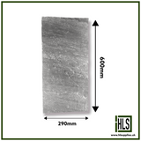 600 x 290mm KANDLA GREY SANDSTONE PAVING SLAB 22mm CALIBRATED
