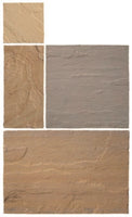 Premium Sandstone Paving - Country Buff 22mm Indian Sandstone 18.9m2 Project Pack