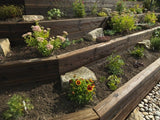 Charred Brushwood Railway Sleeper 2.4m x 250mm x 125mm
