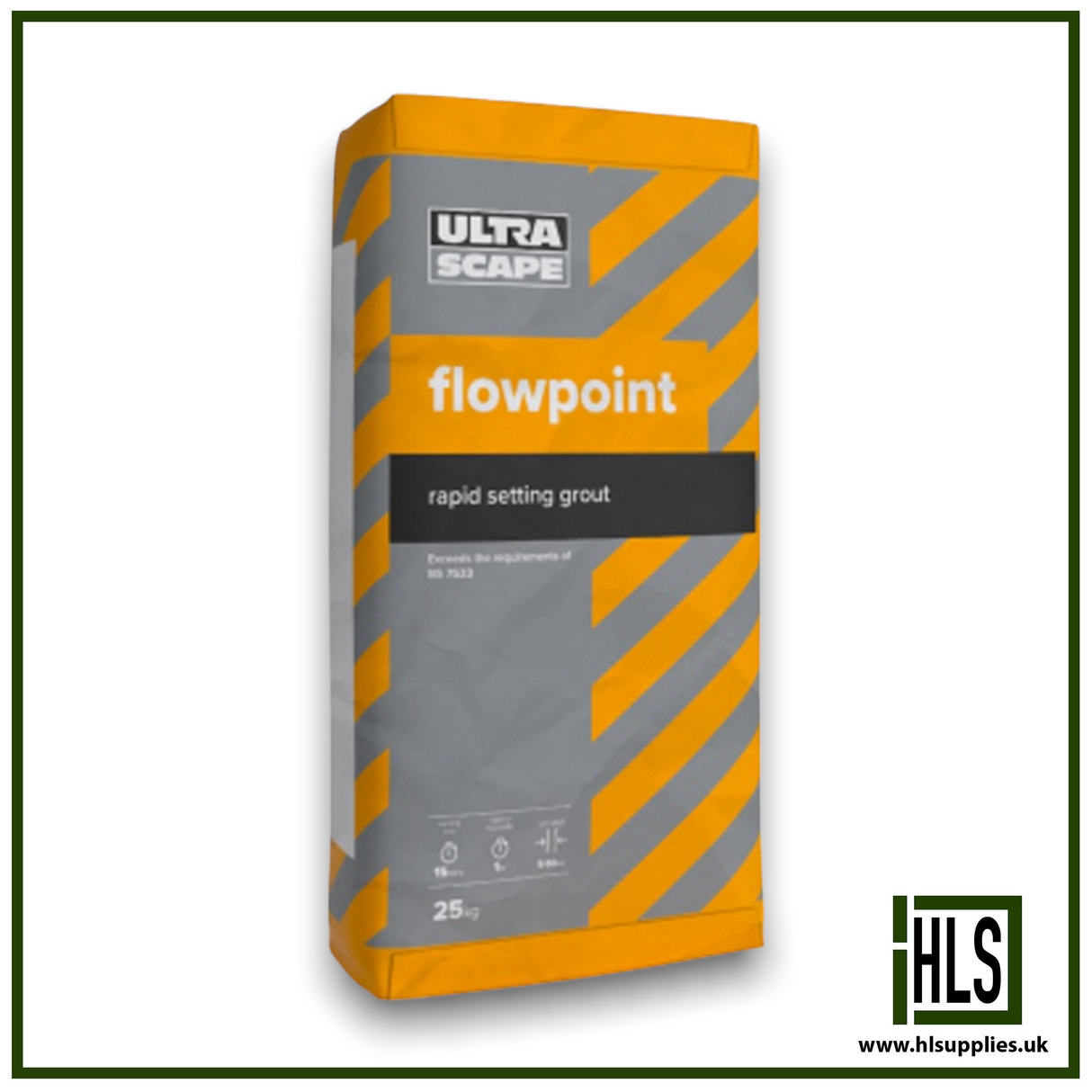 INSTARMAC UltraScape FLOWPOINT SMOOTH RAPID SET FLOWABLE GROUT 25kg NATURAL GREY