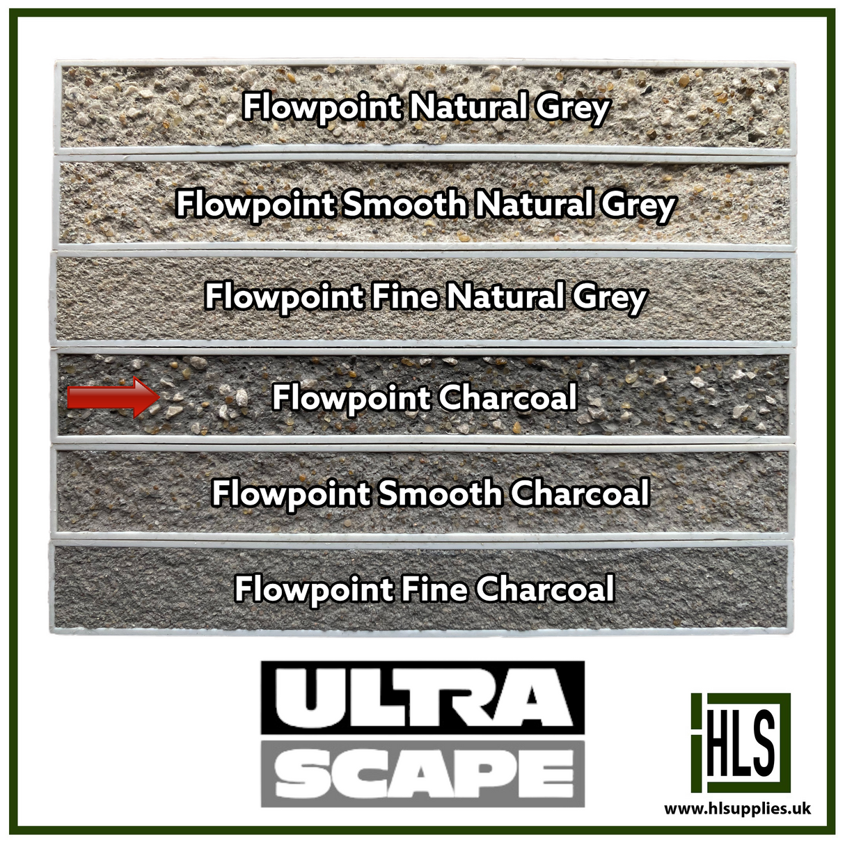 INSTARMAC UltraScape FLOWPOINT RAPID SET FLOWABLE GROUT 25kg CHARCOAL
