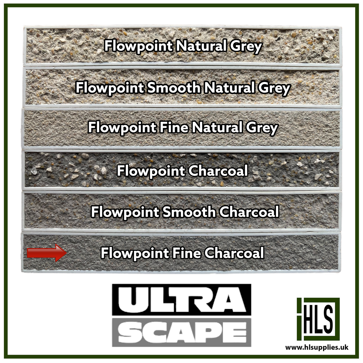 INSTARMAC UltraScape FLOWPOINT FINE RAPID SET FLOWABLE GROUT 20kg CHARCOAL