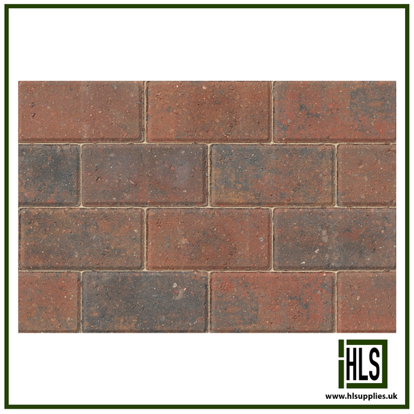 Marshalls CBP Standard Block Paving 200x100x50mm BRINDLE 1m2